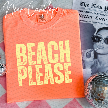 Beach Please Comfort Colors Tee